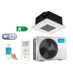 MIDEA COMPACT SPLIT 5.3/5.6 KW INVERTERINIO KASETINIO ORO KONDICIONIERIAUS/ŠILUMOS SIURBLIO KOMPLEKTAS